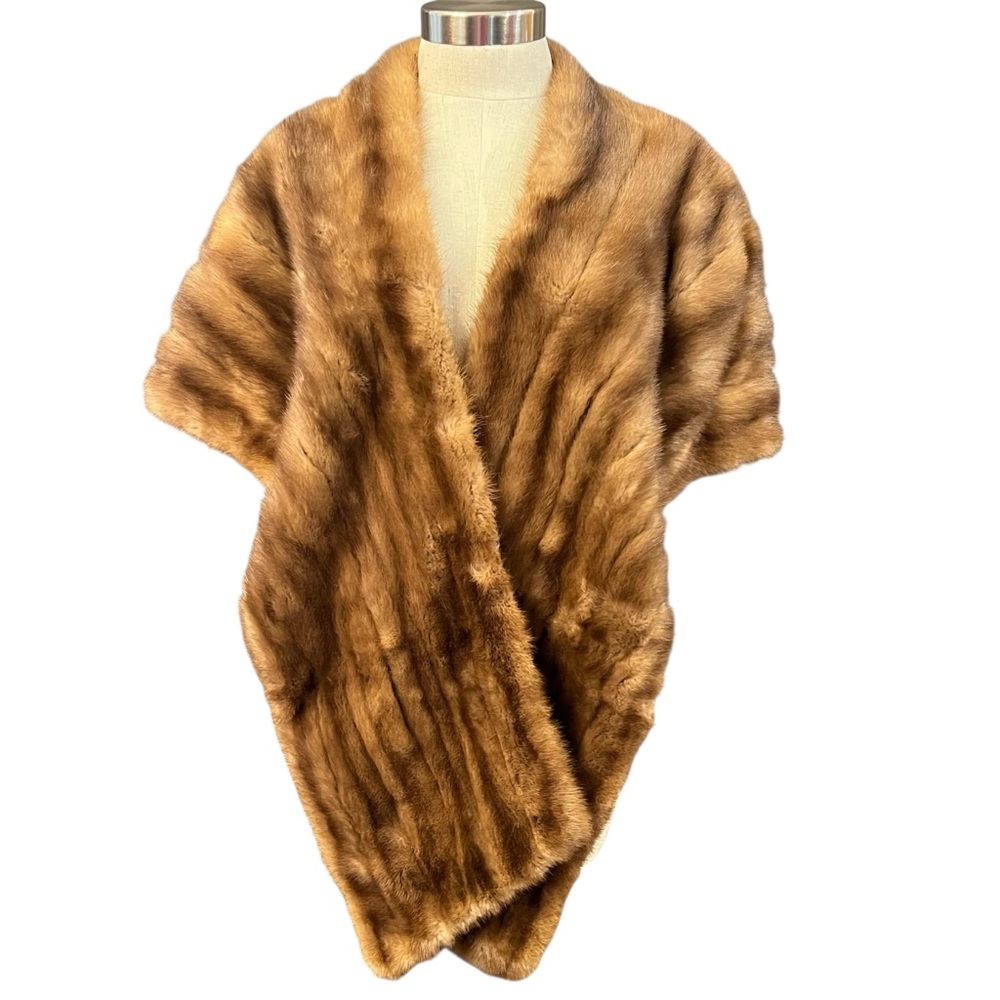 Brown Fur Stole Wrap